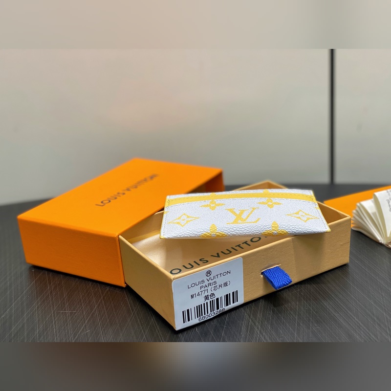 M14771黃色 卡包卡夾錢包 當(dāng)季新款 DOUBLE 卡夾 本款 Double