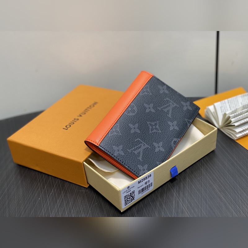 M25838黑花/橙色 護照夾護照套 當季新款 護照套 本款護照套為 Monog