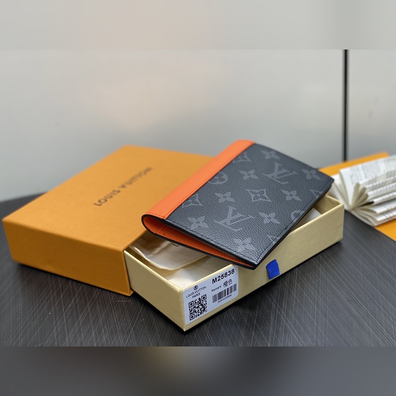 M25838黑花/橙色 護照夾護照套 當季新款 護照套 本款護照套為 Monog