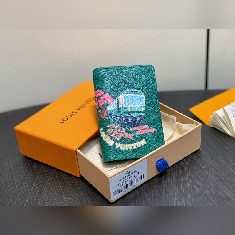 M25971綠色 印花卡包錢包 EARLY ACCESS Lv nigo聯(lián)名 P