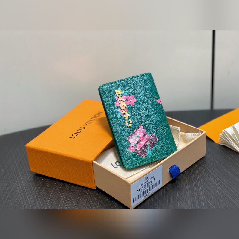 M25971綠色 印花卡包錢包 EARLY ACCESS Lv nigo聯(lián)名 P