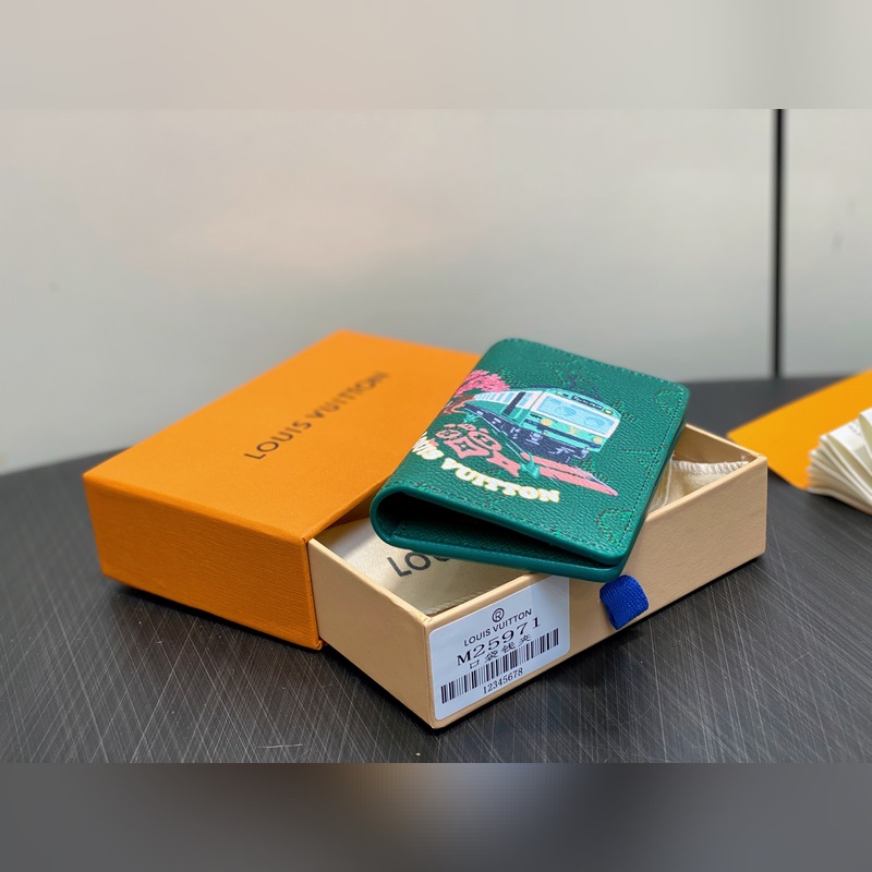 M25971綠色 印花卡包錢包 EARLY ACCESS Lv nigo聯(lián)名 P