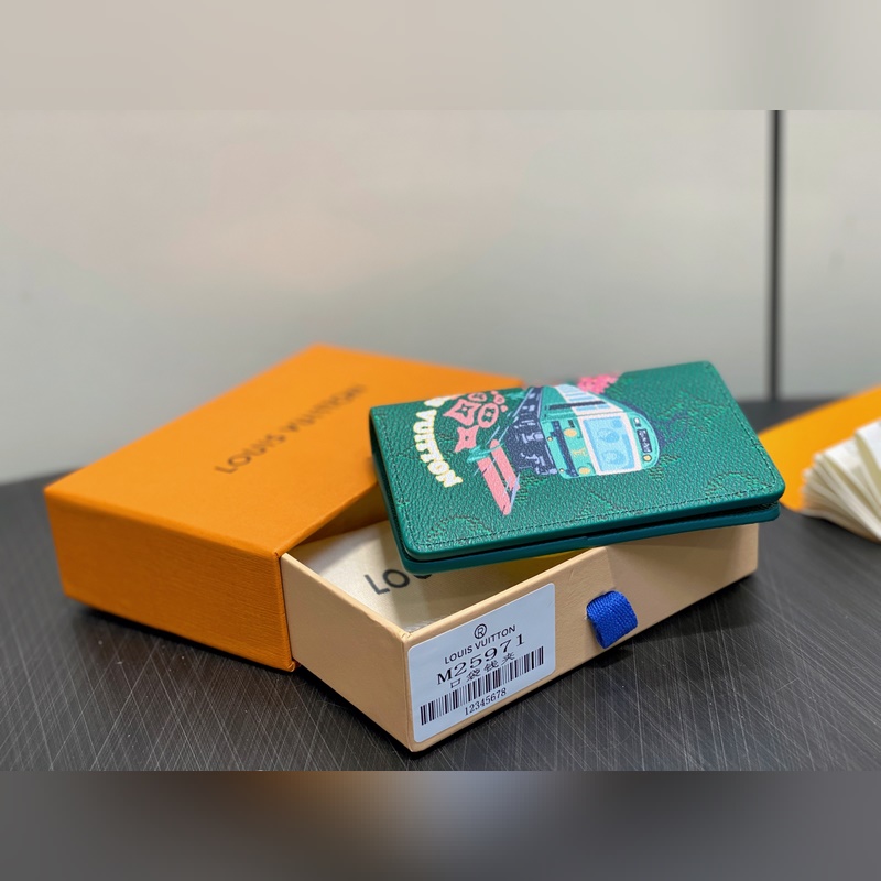 M25971綠色 印花卡包錢包 EARLY ACCESS Lv nigo聯(lián)名 P