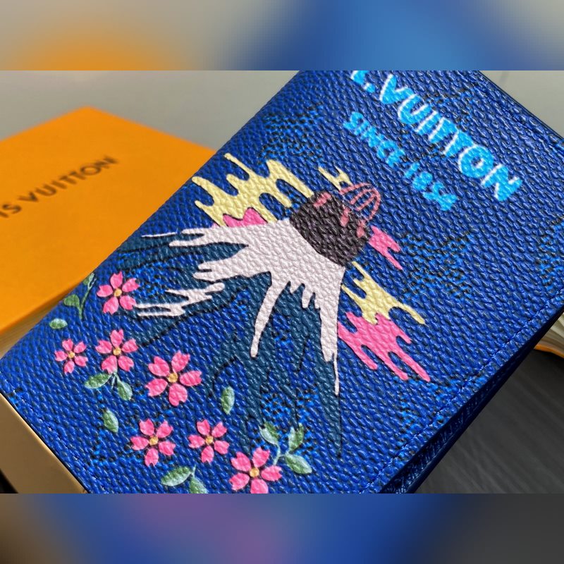 M25972藍色 印花卡包錢包 EARLY ACCESS Lv nigo聯(lián)名 P