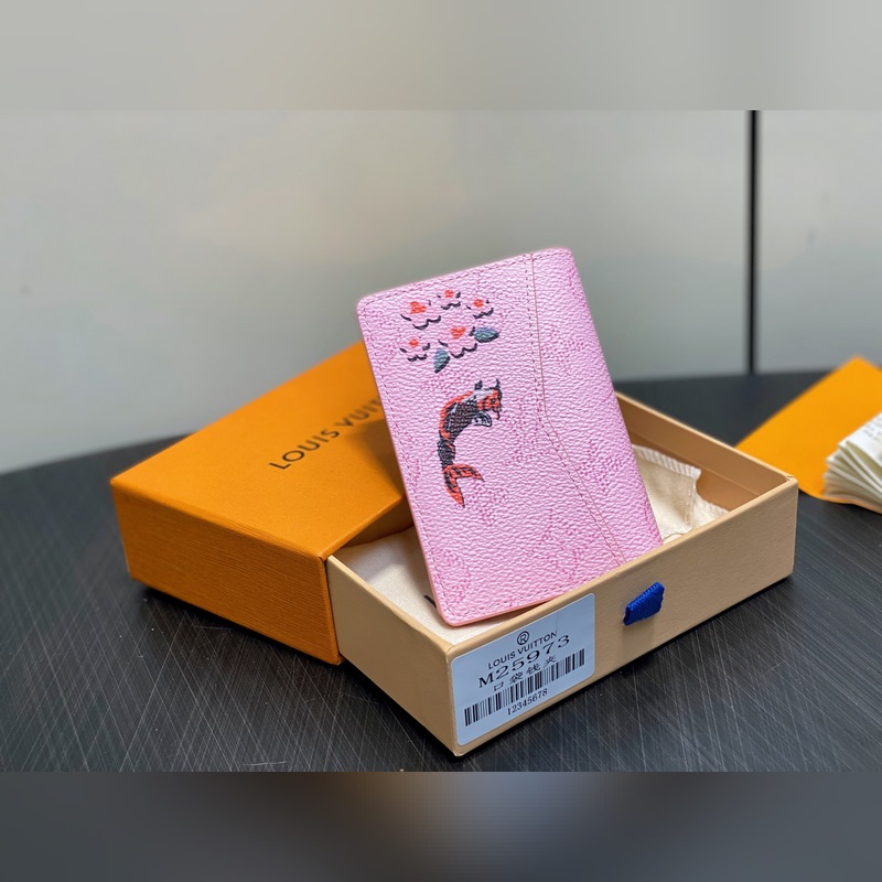 M25973粉色 印花卡包錢包 EARLY ACCESS Lv nigo聯名 P