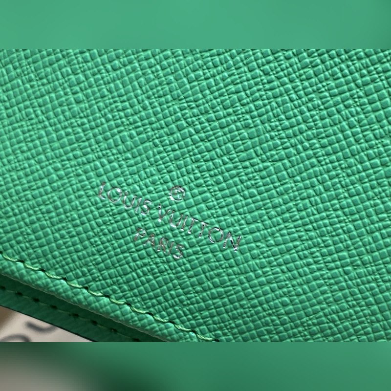 M25846黑花/綠色 長款西裝夾錢包 當季新款 BRAZZA 錢夾 本款 Br