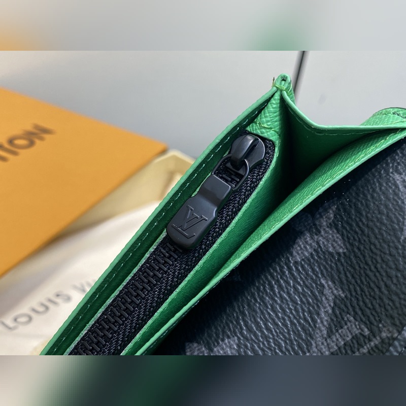 M25846黑花/綠色 長款西裝夾錢包 當季新款 BRAZZA 錢夾 本款 Br