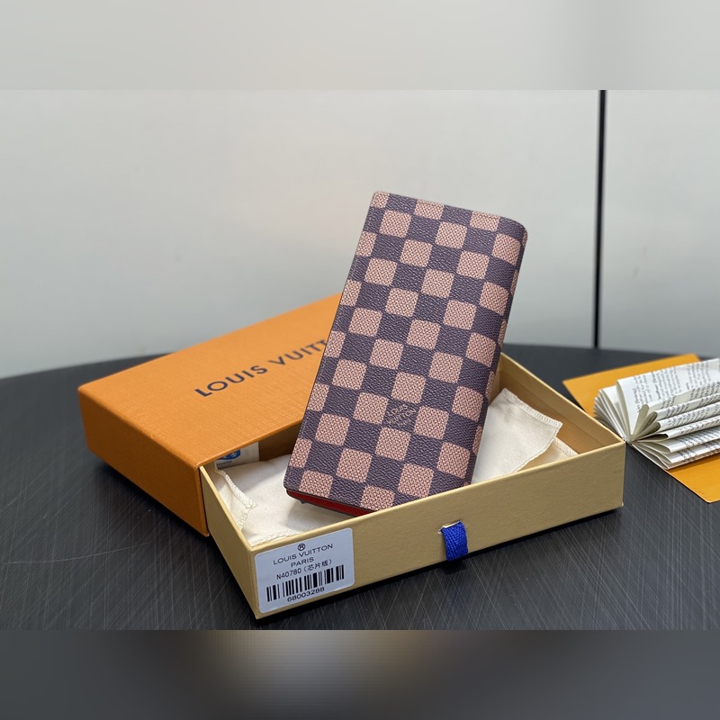 N40780啡格 Lv nigo聯名 頭像絲印長款西裝夾錢包 當季新款 BRAZ