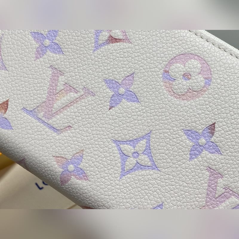 M25594米白 七夕限定幻彩全皮單拉鍊錢包 NEW Zippy Wallet