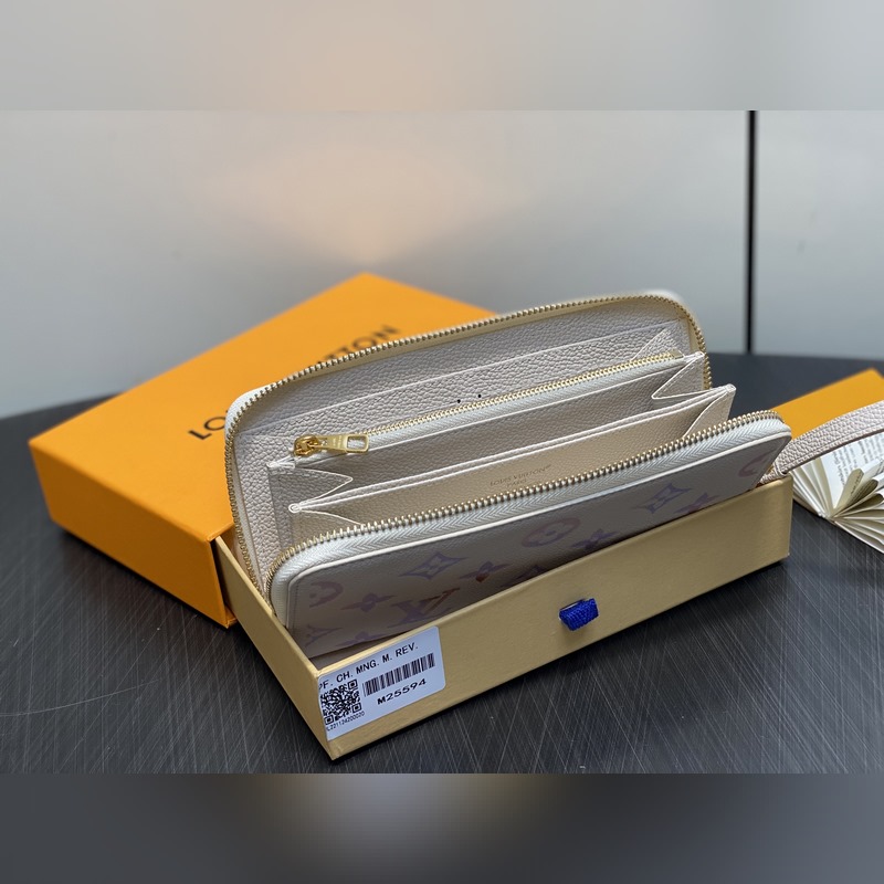 M25594米白 七夕限定幻彩全皮單拉鍊錢包 NEW Zippy Wallet