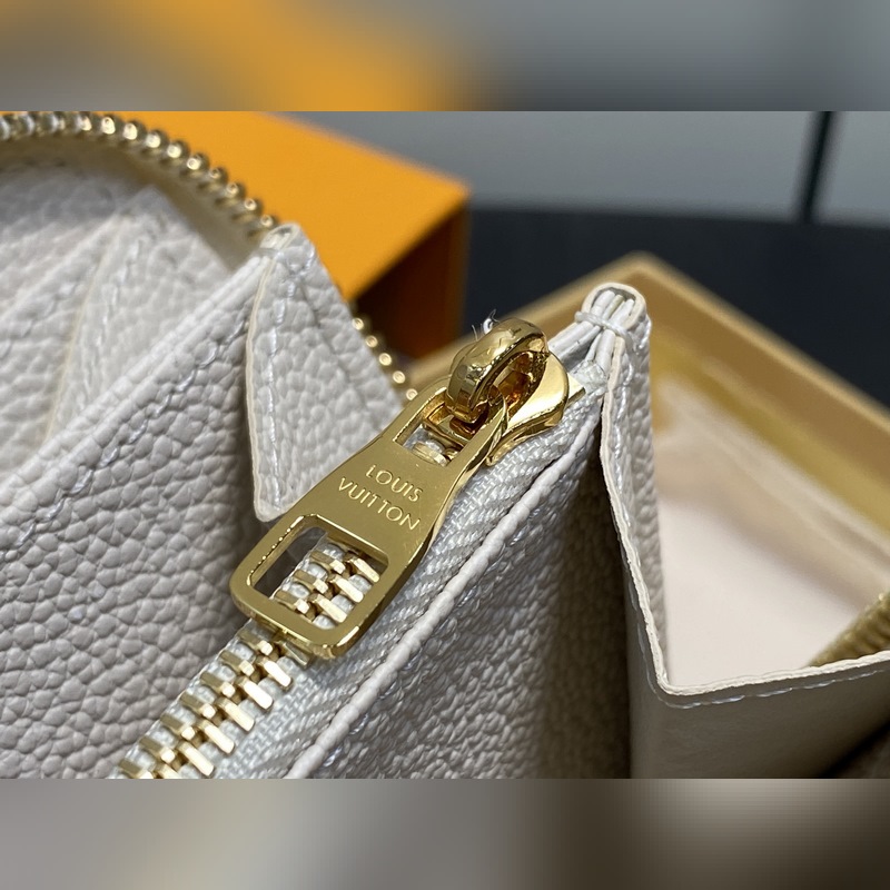 M25594米白 七夕限定幻彩全皮單拉鍊錢包 NEW Zippy Wallet