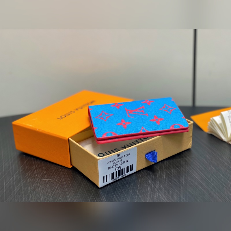 M14769紅色 卡包錢夾錢包 當季新款 口袋錢夾 本款口袋錢夾以 Monogr