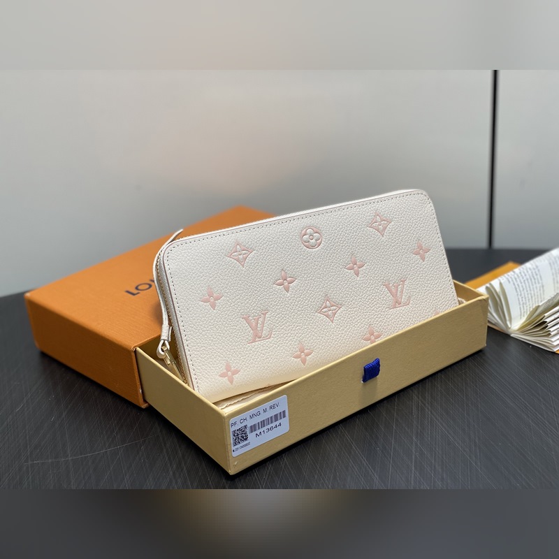 M13644奶油色 絲印全皮單拉鍊錢包 Zippy 拉鍊錢夾 這一季特有的雙色者