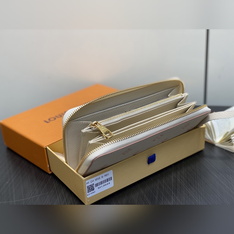 M13644奶油色 絲印全皮單拉鍊錢包 Zippy 拉鍊錢夾 這一季特有的雙色者