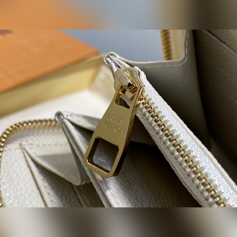 M13644奶油色 絲印全皮單拉鍊錢包 Zippy 拉鍊錢夾 這一季特有的雙色者