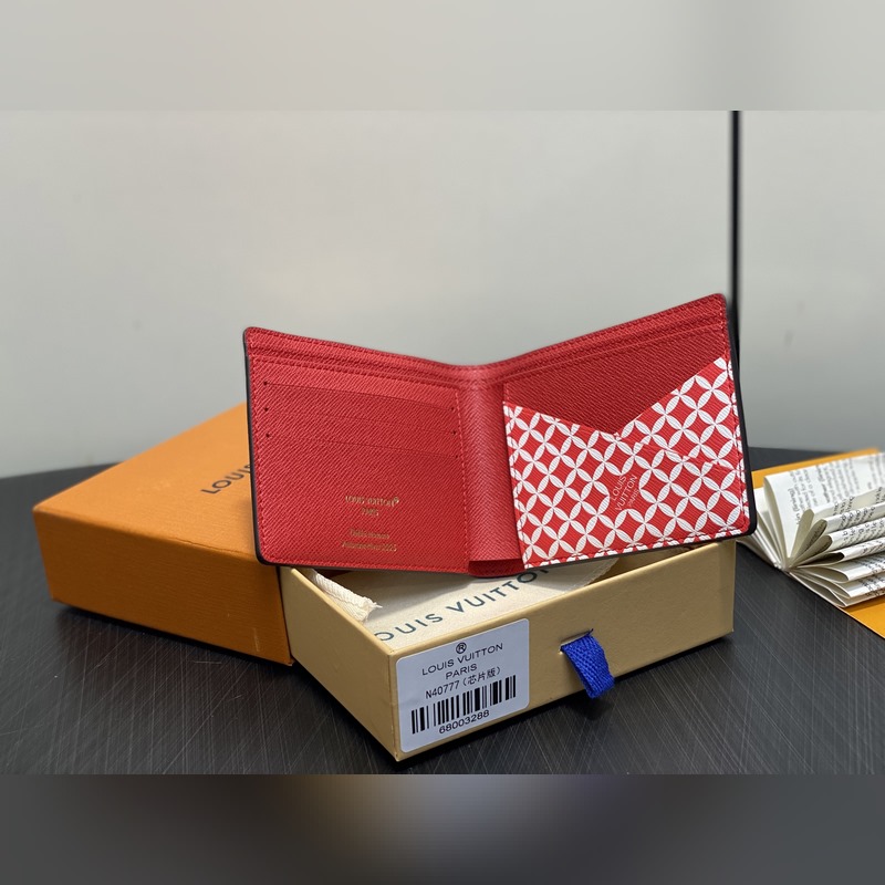 N40777啡格 Lv nigo 聯(lián)名款 頭像絲印短款西裝夾錢包 當季新款 MU