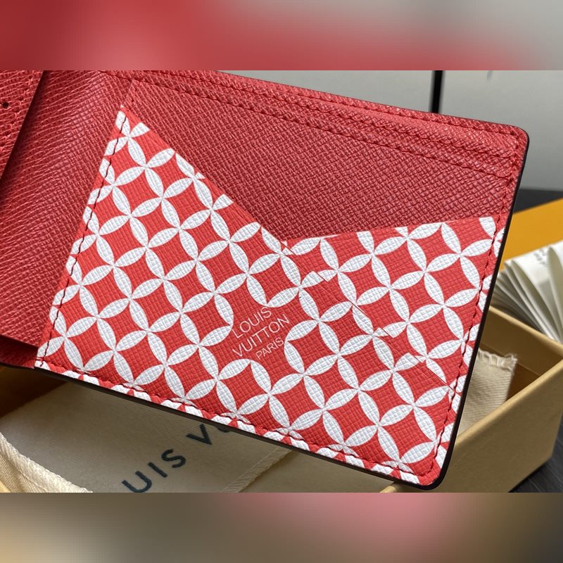 N40777啡格 Lv nigo 聯(lián)名款 頭像絲印短款西裝夾錢包 當季新款 MU