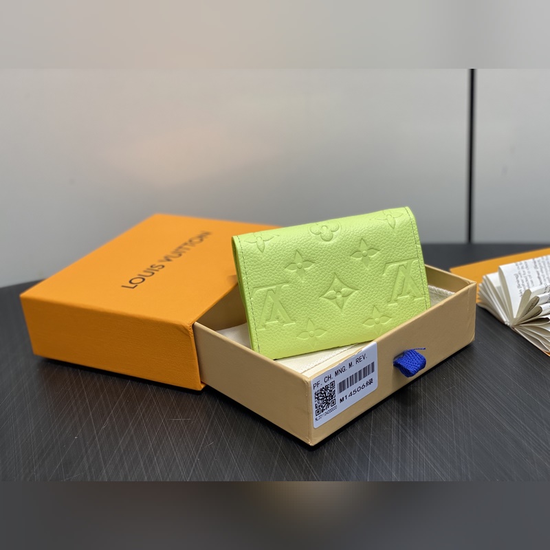 M14550  6綠色 全皮壓花卡包錢(qián)包 Rosalie 零錢(qián)包 這款Rosa