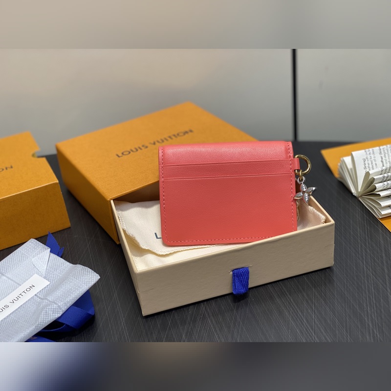 M14615珊瑚粉 特級(jí)升級(jí)版 全皮卡包錢包 TINY RECTO VERSO