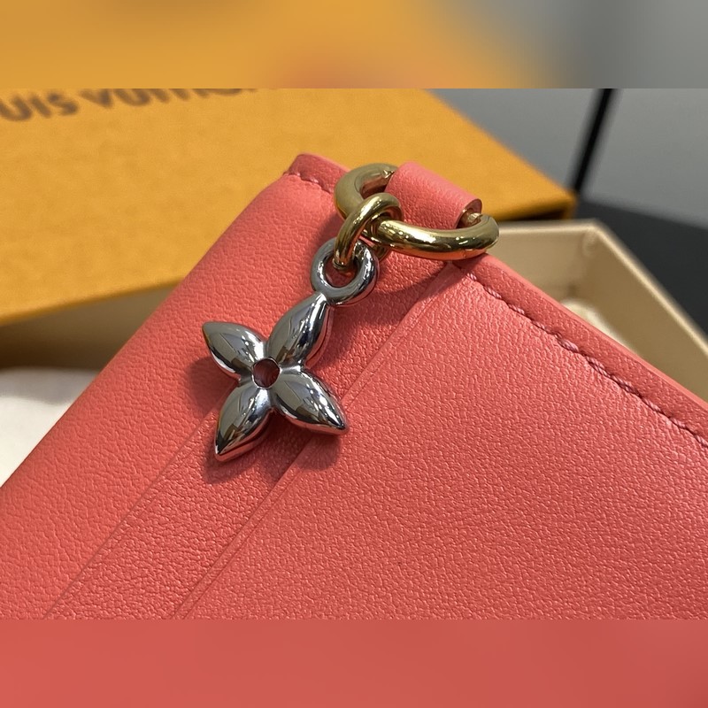 M14615珊瑚粉 特級(jí)升級(jí)版 全皮卡包錢包 TINY RECTO VERSO