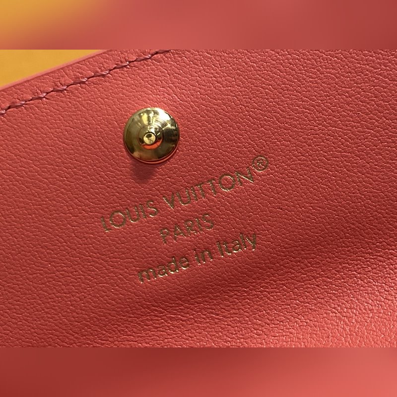 M14615珊瑚粉 特級(jí)升級(jí)版 全皮卡包錢包 TINY RECTO VERSO