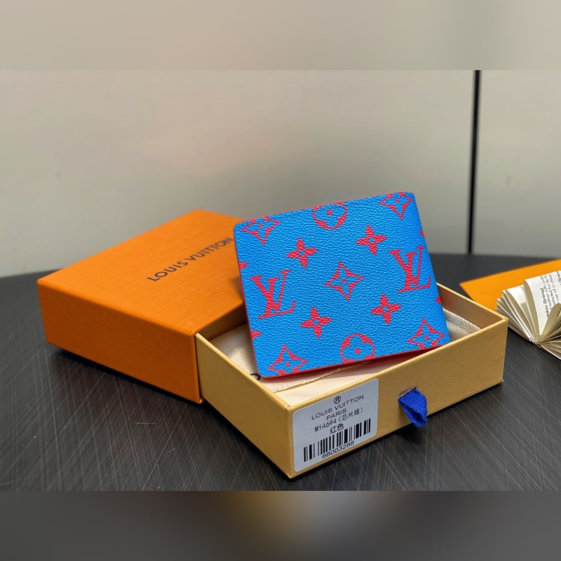 M14694紅色 短款西裝夾錢包 MULTIPLE 錢夾 新款男士短夾 本款 M