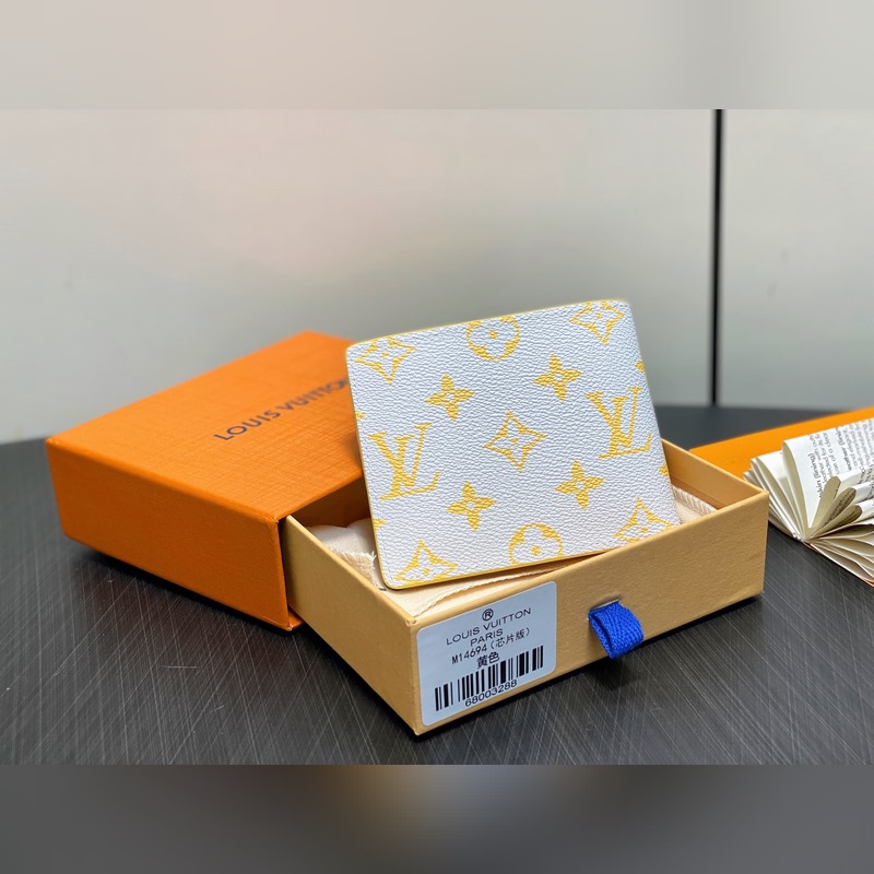 M14694黃色 短款西裝夾錢包 MULTIPLE 錢夾 新款男士短夾 本款 M