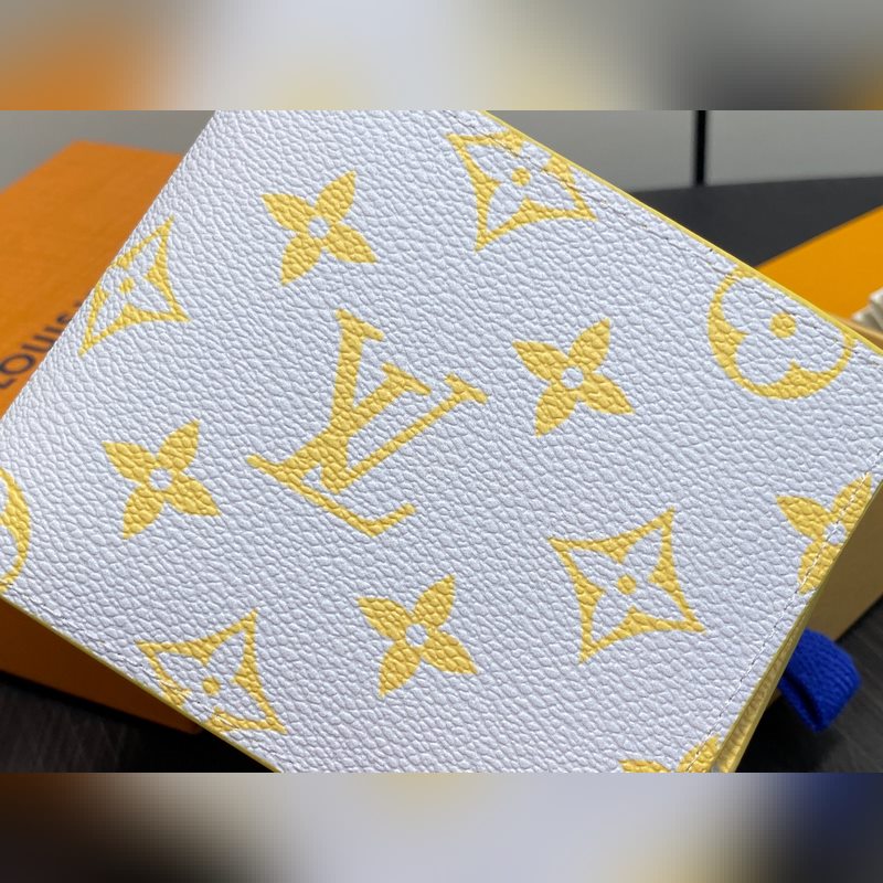 M14694黃色 短款西裝夾錢包 MULTIPLE 錢夾 新款男士短夾 本款 M