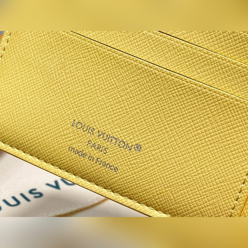 M14694黃色 短款西裝夾錢包 MULTIPLE 錢夾 新款男士短夾 本款 M