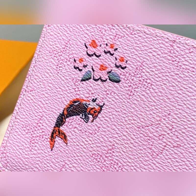 M25986粉色 印花短款西裝夾錢包 EARLY ACCESS Lv nigo聯