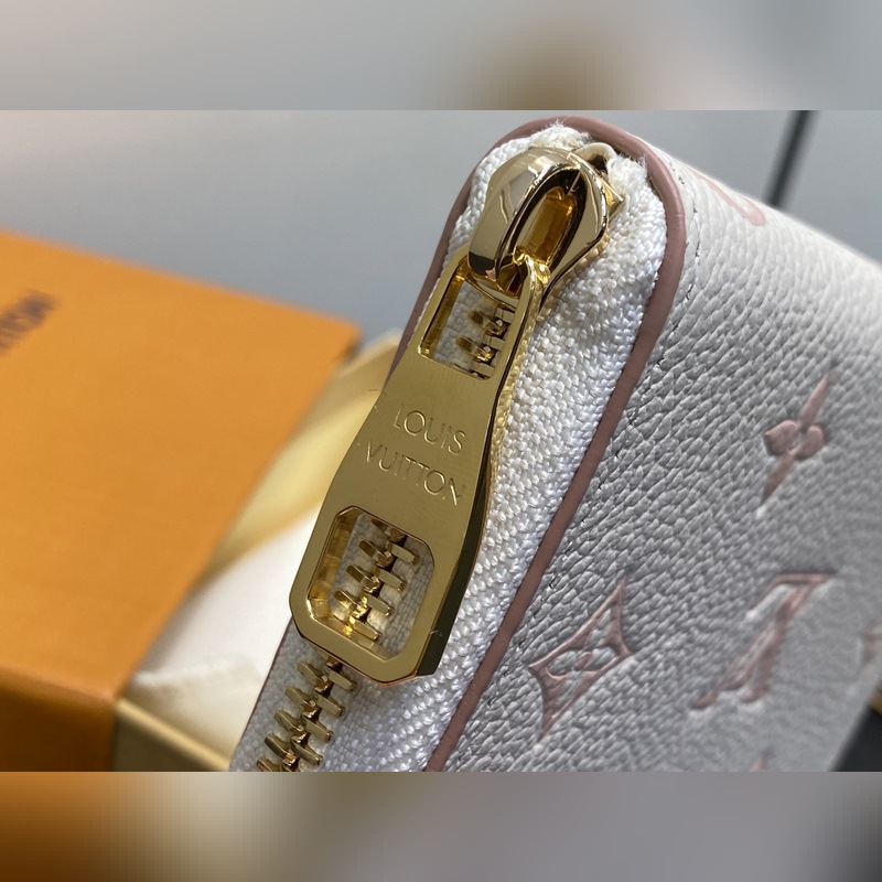 M14563奶油色 絲印全皮單拉鍊零錢包 Zippy 拉鍊零錢 此款 Zippy