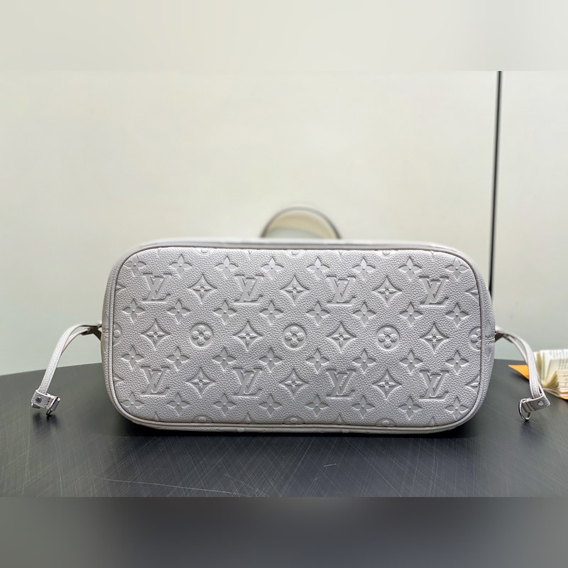 M45685 M13758香芋紫 全皮壓花購物袋系列 Neverfull 中號手