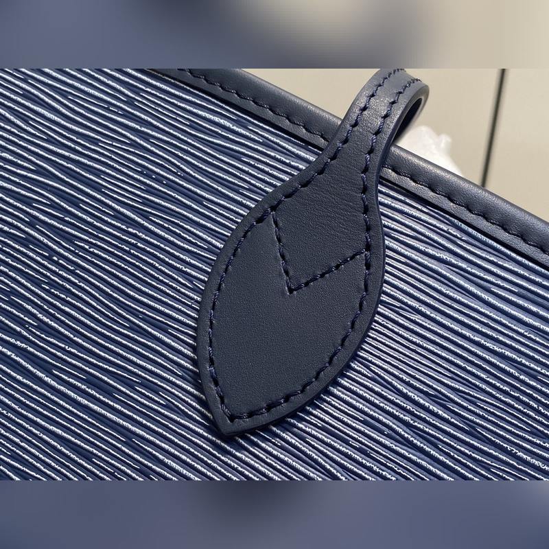 M14856藍(lán)白色 水波紋購物袋 NEW Neverfull MM 手袋 M11