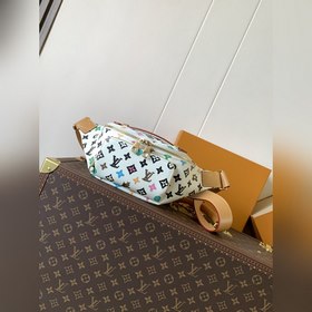 M24858白彩 頂級(jí)原單 變碼芯片163C RUSH 腰包本款 Rush 腰包