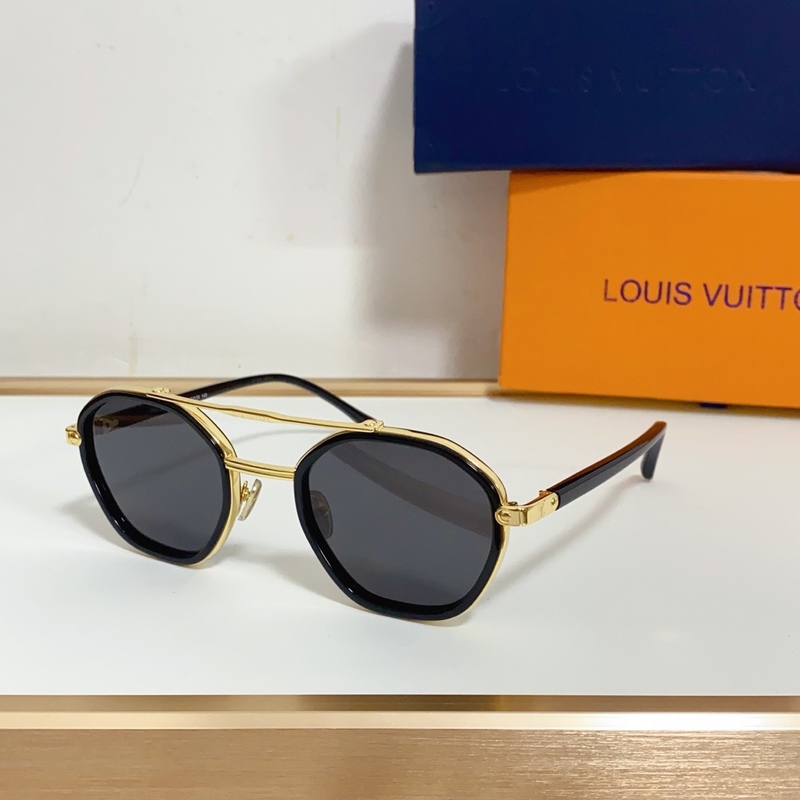 LOUIS VUITTON LV Signature Round 醋酸纖維鏡片和
