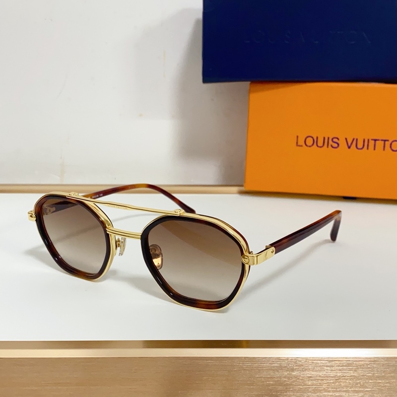 LOUIS VUITTON LV Signature Round 醋酸纖維鏡片和