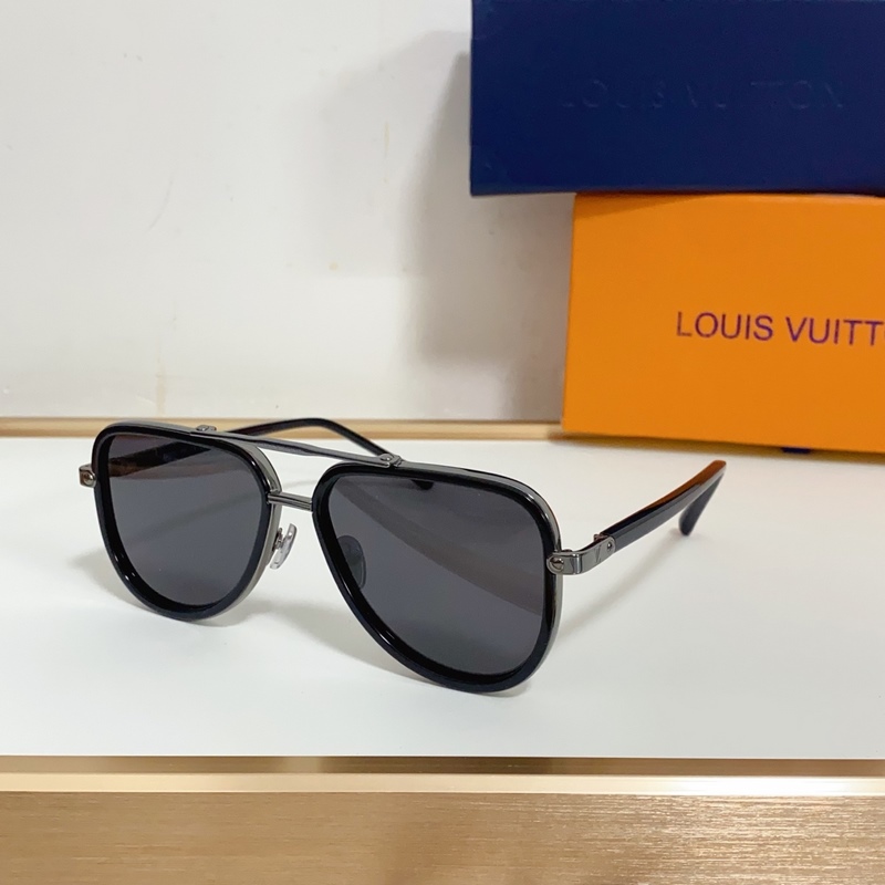 LOUIS VUITTON LV Signature Duo Pilot 蛤蟆鏡