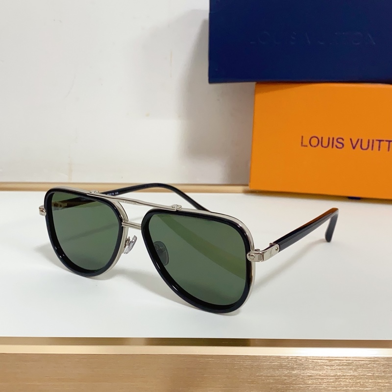 LOUIS VUITTON LV Signature Duo Pilot 蛤蟆鏡