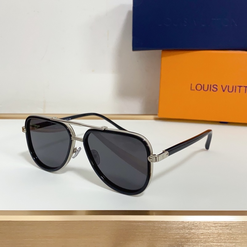 LOUIS VUITTON LV Signature Duo Pilot 蛤蟆鏡
