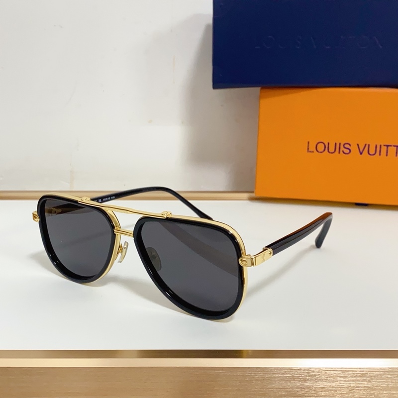 LOUIS VUITTON LV Signature Duo Pilot 蛤蟆鏡