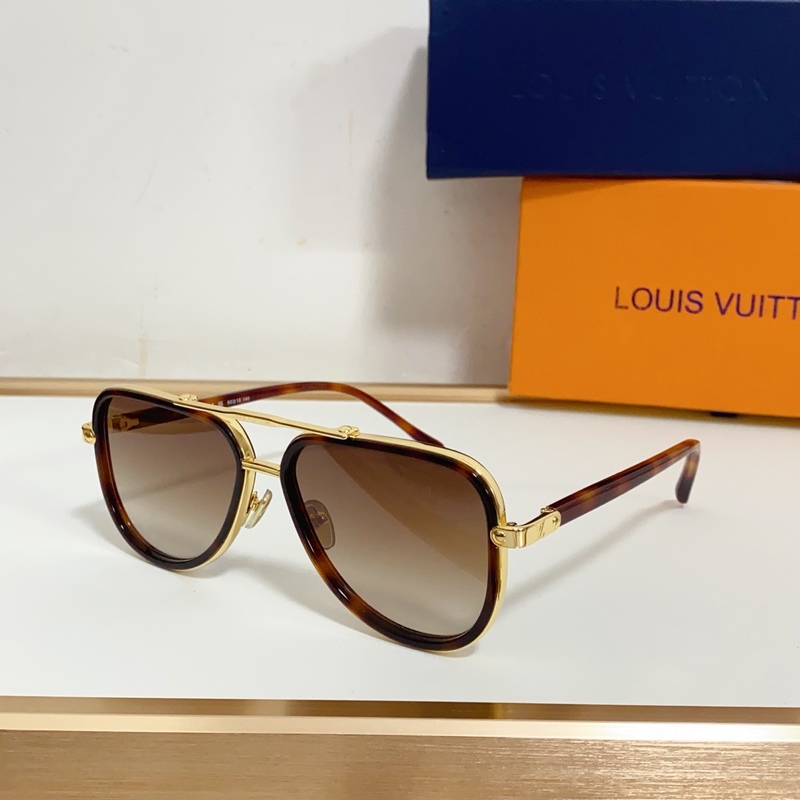 LOUIS VUITTON LV Signature Duo Pilot 蛤蟆鏡