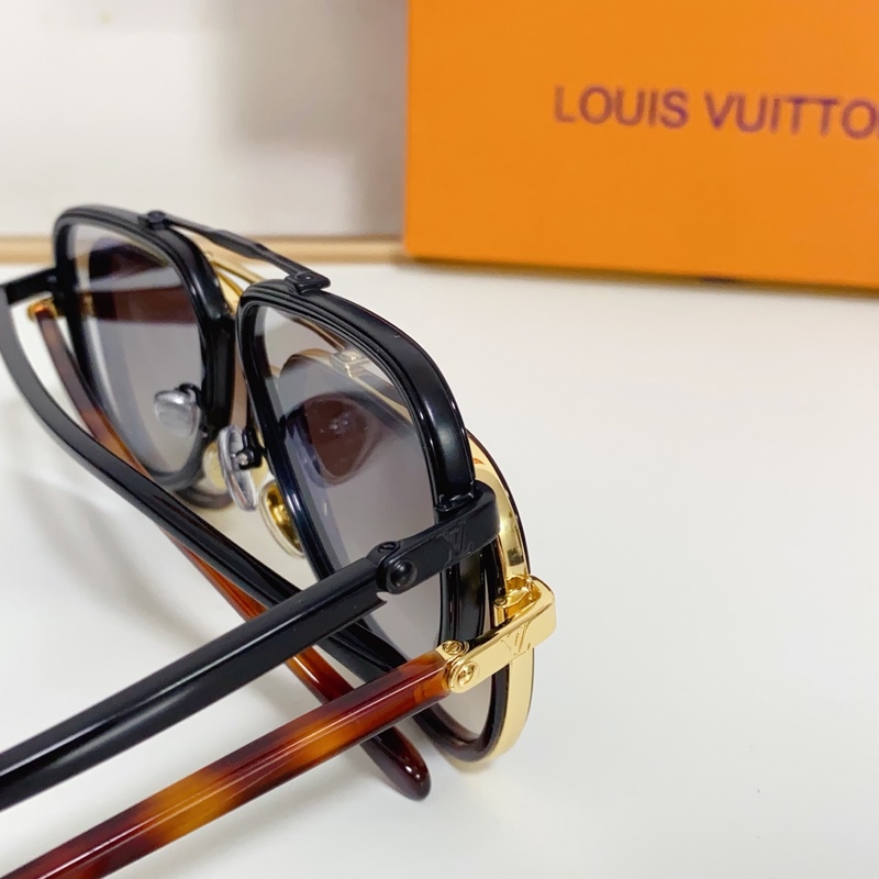 LOUIS VUITTON LV Signature Duo Pilot 蛤蟆鏡