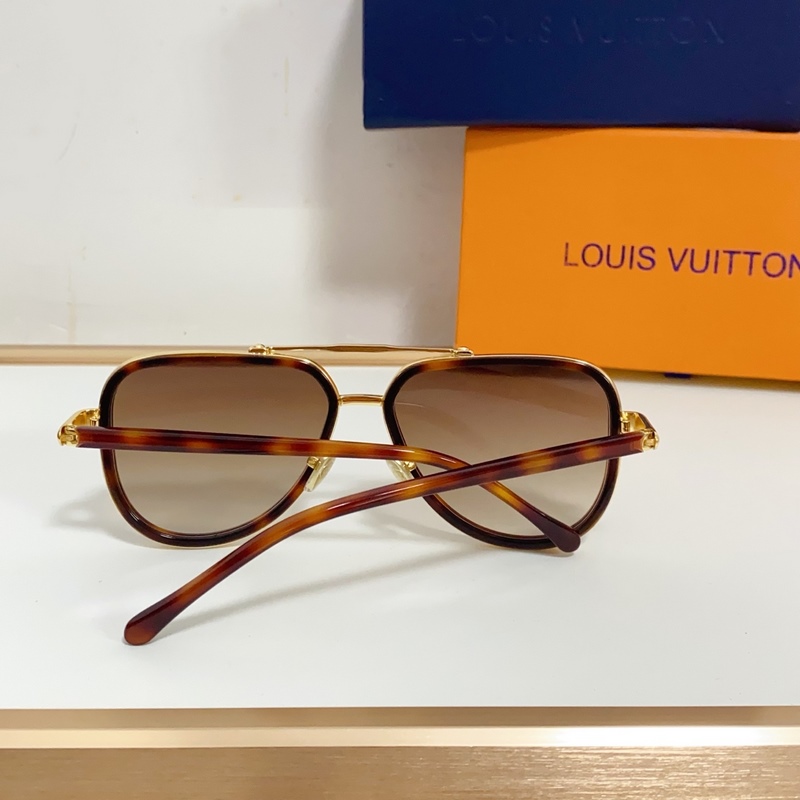 LOUIS VUITTON LV Signature Duo Pilot 蛤蟆鏡