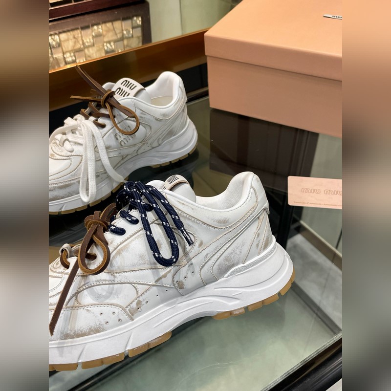 MiuMiu*繆繆miu家2026運動休閑鞋 這款系帶休閑運動鞋妥妥的美式休閑風