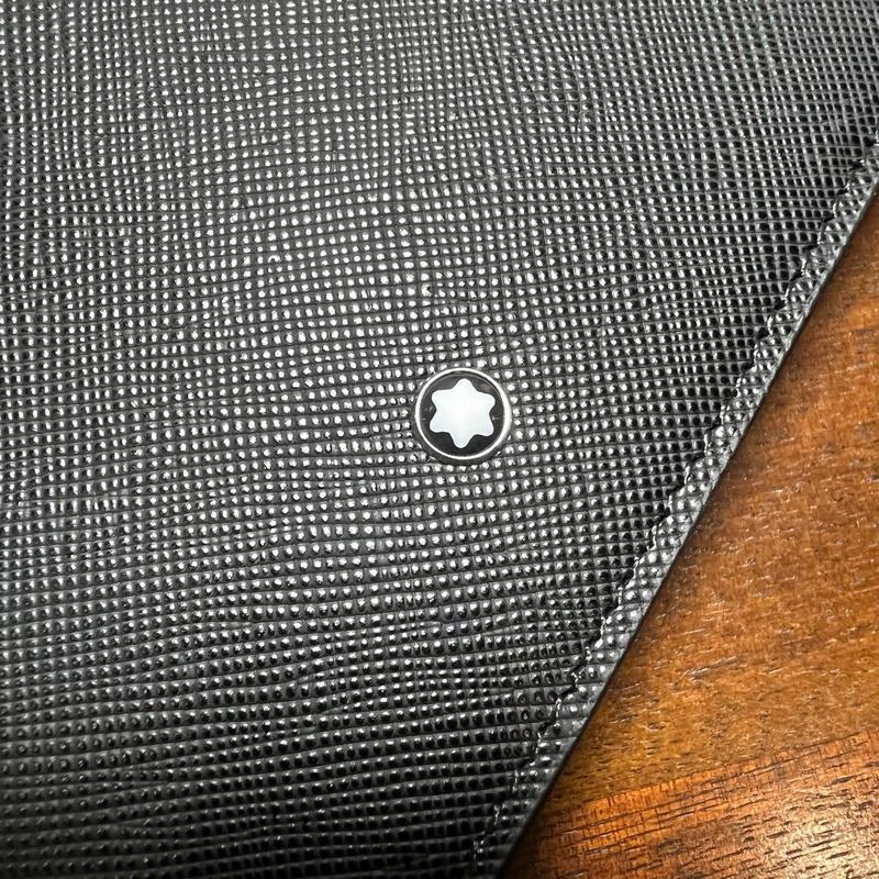 全新630 MONTBLANC萬寶龍專櫃同步匠心系列12卡位錢夾 經(jīng)典黑 型號：