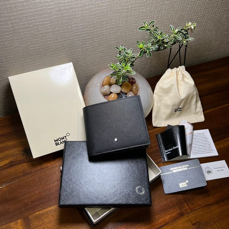 全新630 MONTBLANC萬寶龍專櫃同步匠心系列12卡位錢夾 經(jīng)典黑 型號：