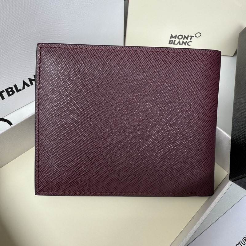 MONTBLANC 全新萬寶龍匠心系列6卡位錢包  多爾波紅 型號：MB199