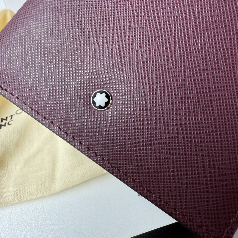 MONTBLANC 全新萬寶龍匠心系列6卡位錢包  多爾波紅 型號：MB199