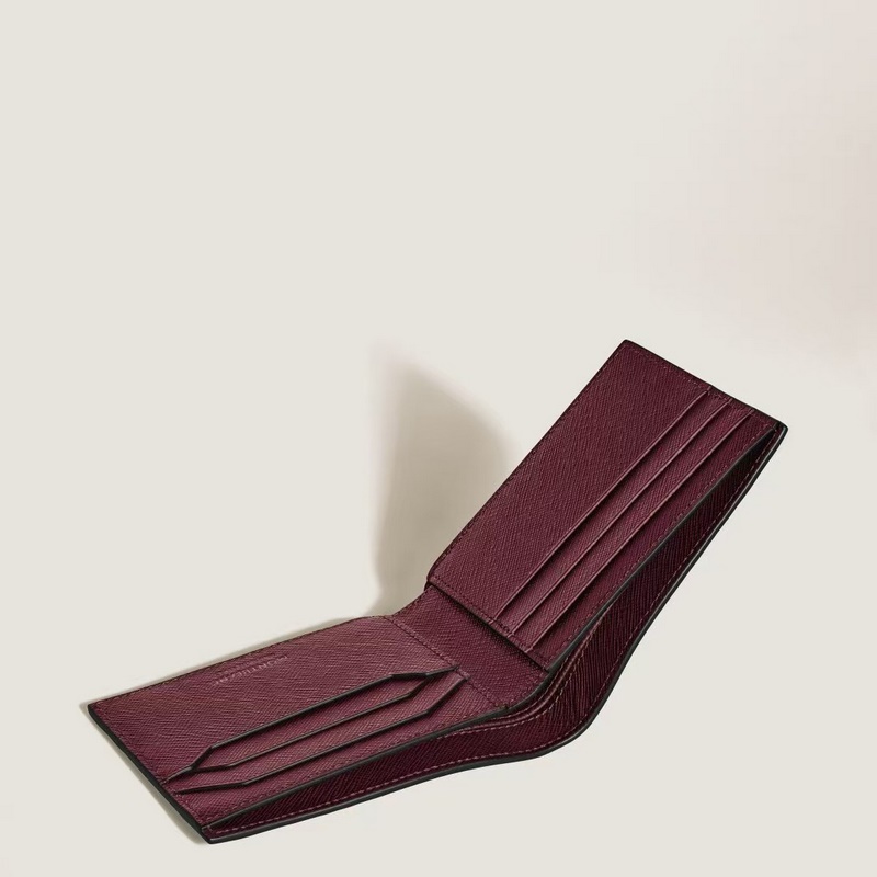 MONTBLANC 全新萬(wàn)寶龍匠心系列6卡位錢包  多爾波紅 型號(hào)：MB199