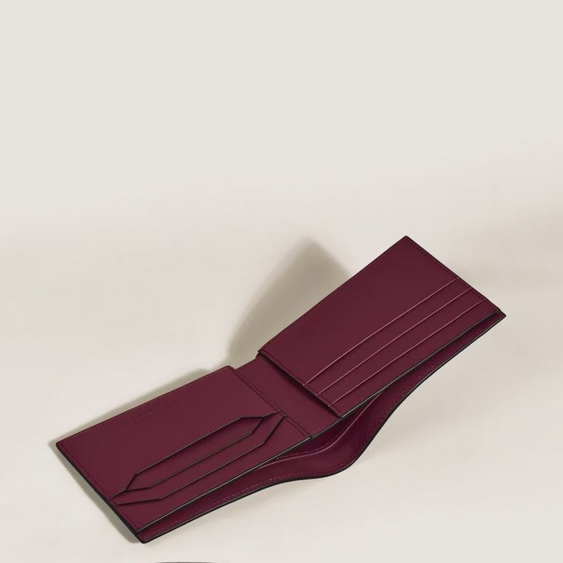 MONTBLANC全新萬寶龍風尚3.0系列6卡位雙色錢夾(經典黑配波爾多紅) 型